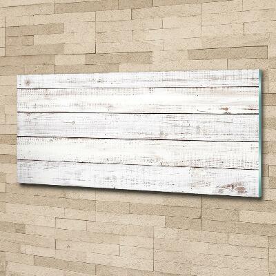 Glass art print Wooden wall