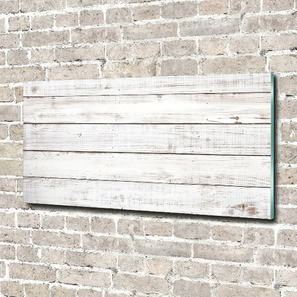 Glass art print Wooden wall