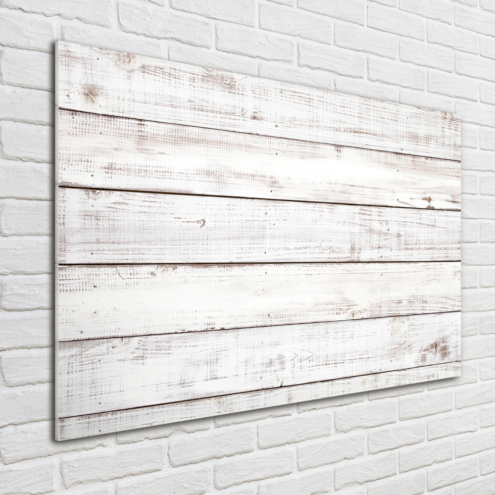 Glass art print Wooden wall