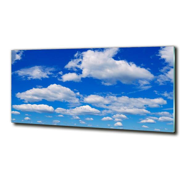 Glass art print Clouds in the sky