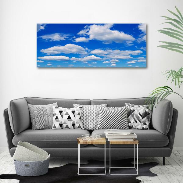 Glass art print Clouds in the sky