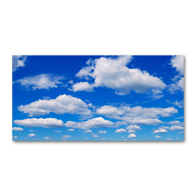 Glass art print Clouds in the sky