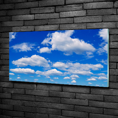 Glass art print Clouds in the sky