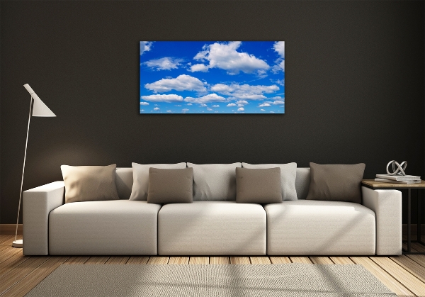 Glass art print Clouds in the sky