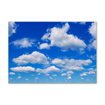 Glass art print Clouds in the sky