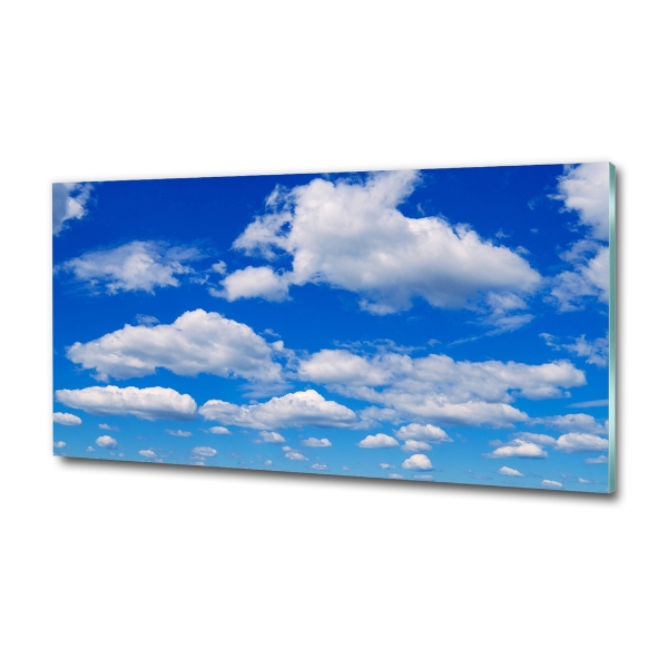 Glass art print Clouds in the sky