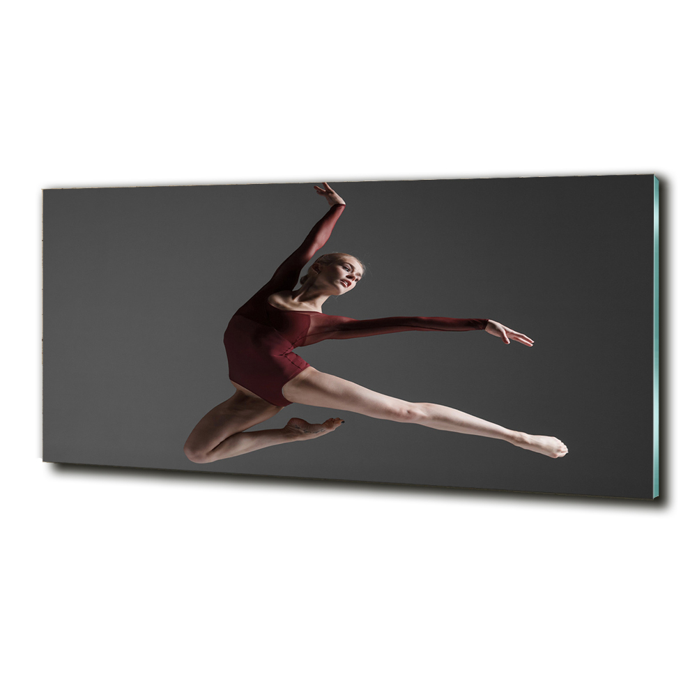 Glass wall art Modern dance