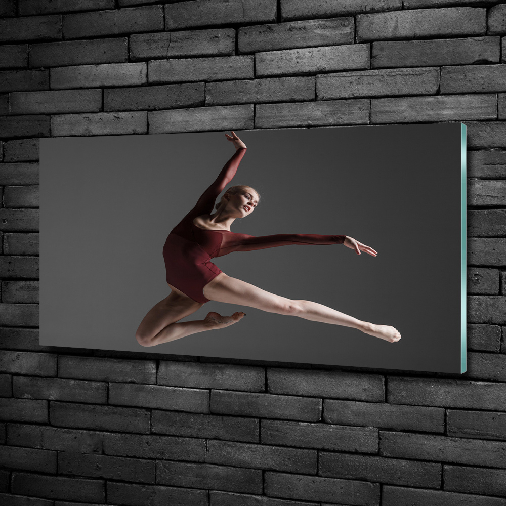 Glass wall art Modern dance