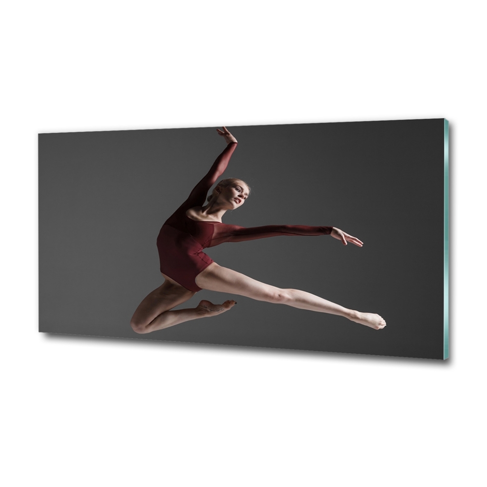 Glass wall art Modern dance