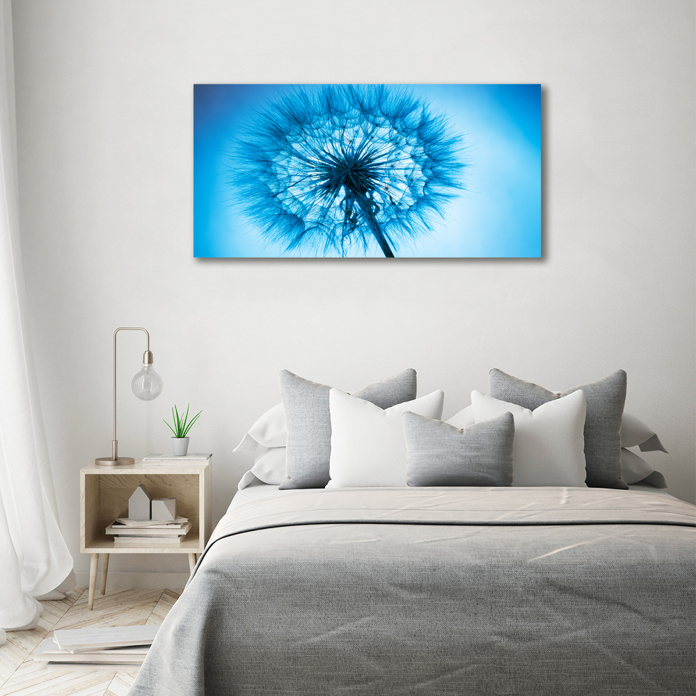 Wall art on glass Dandelion