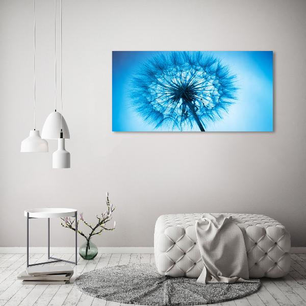 Wall art on glass Dandelion