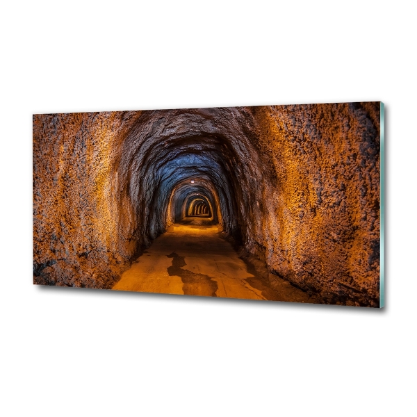 Glass art picture Underground tunnel