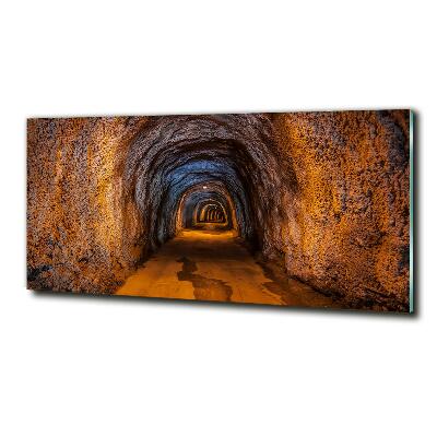 Glass art picture Underground tunnel