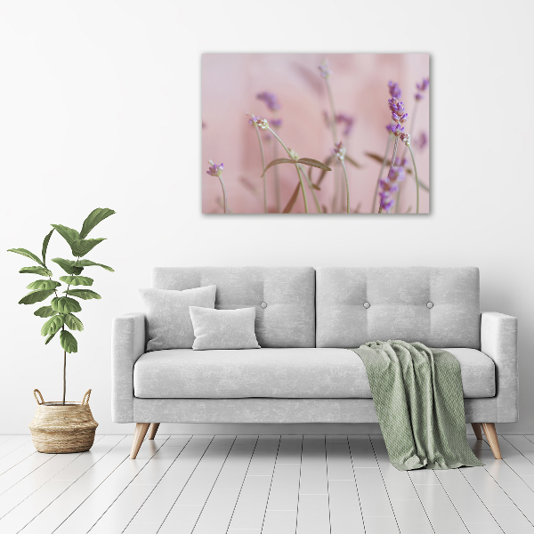 Wall art on glass Lavender