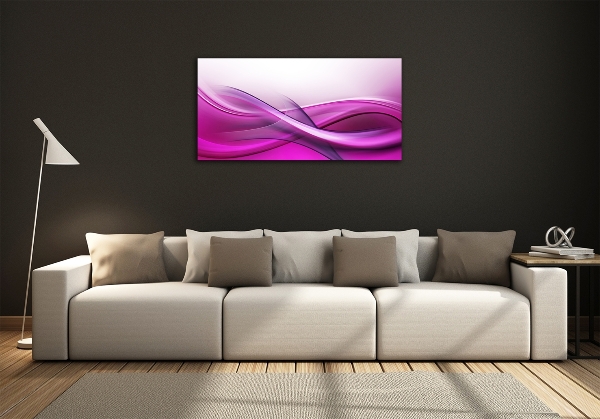 Glass wall art Background waves