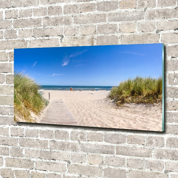 Wall art on glass Coastal dunes