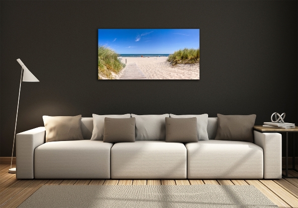 Wall art on glass Coastal dunes