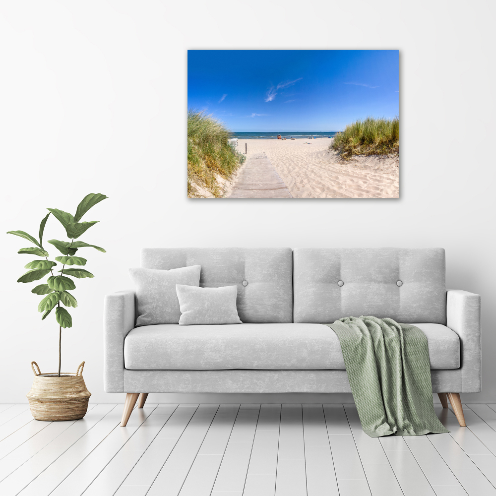 Wall art on glass Coastal dunes