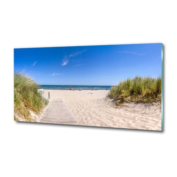 Wall art on glass Coastal dunes