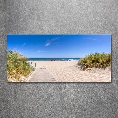 Wall art on glass Coastal dunes