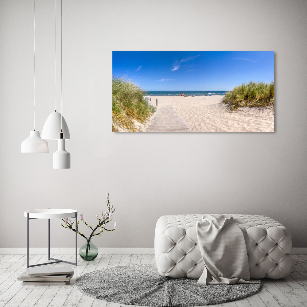 Wall art on glass Coastal dunes