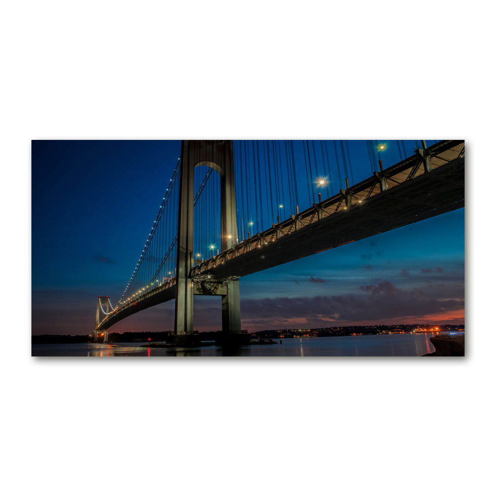 Photo printed on glass Brooklyn bridge