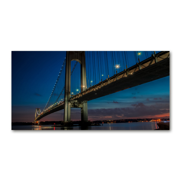 Photo printed on glass Brooklyn bridge