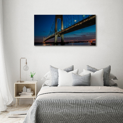 Photo printed on glass Brooklyn bridge