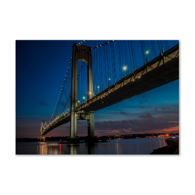 Photo printed on glass Brooklyn bridge