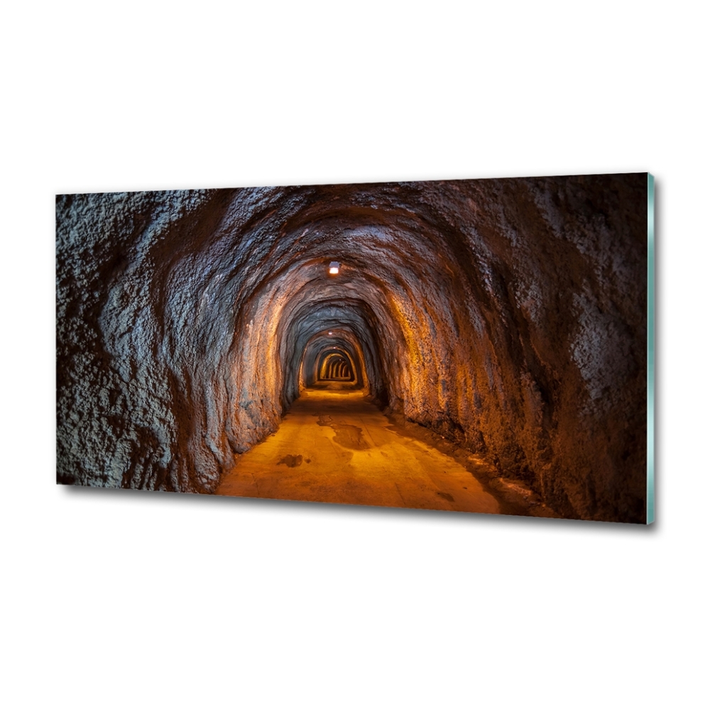 Glass art picture Underground tunnel