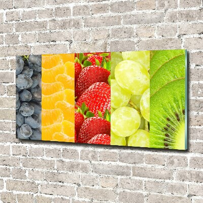 Glass picture print Colorful fruit