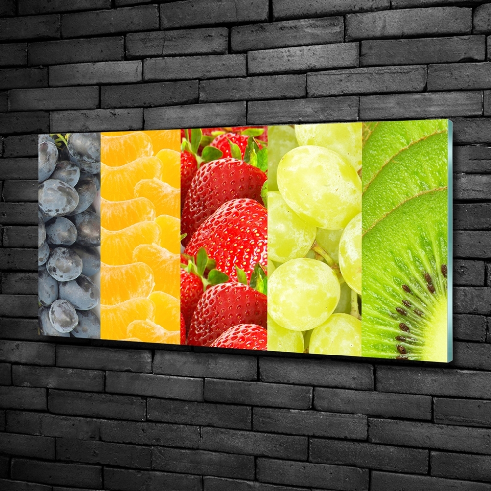 Glass picture print Colorful fruit