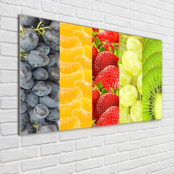 Glass picture print Colorful fruit