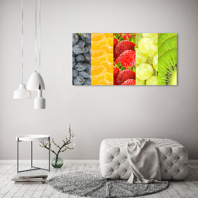 Glass picture print Colorful fruit