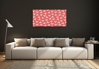 Wall art on glass Geometric background