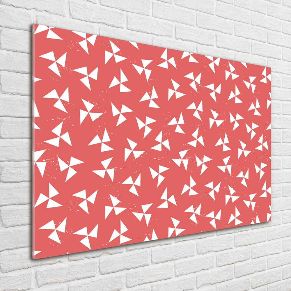 Wall art on glass Geometric background