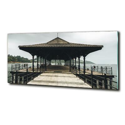 Photo printed on glass Pier in hong kong