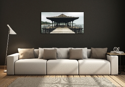 Photo printed on glass Pier in hong kong