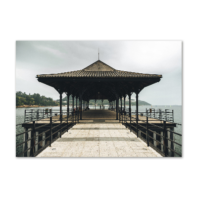 Photo printed on glass Pier in hong kong