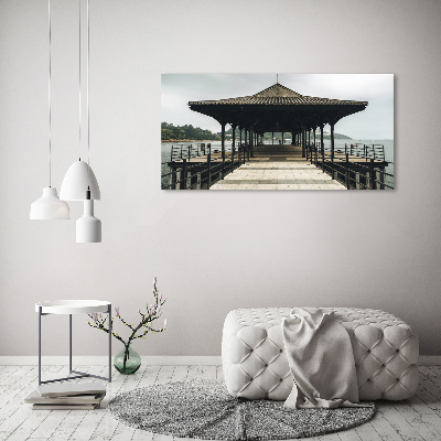 Photo printed on glass Pier in hong kong