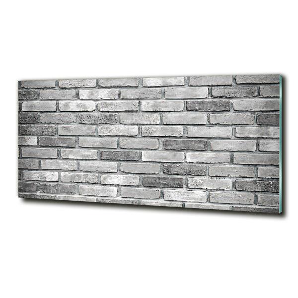 Glass wall art Brick wall