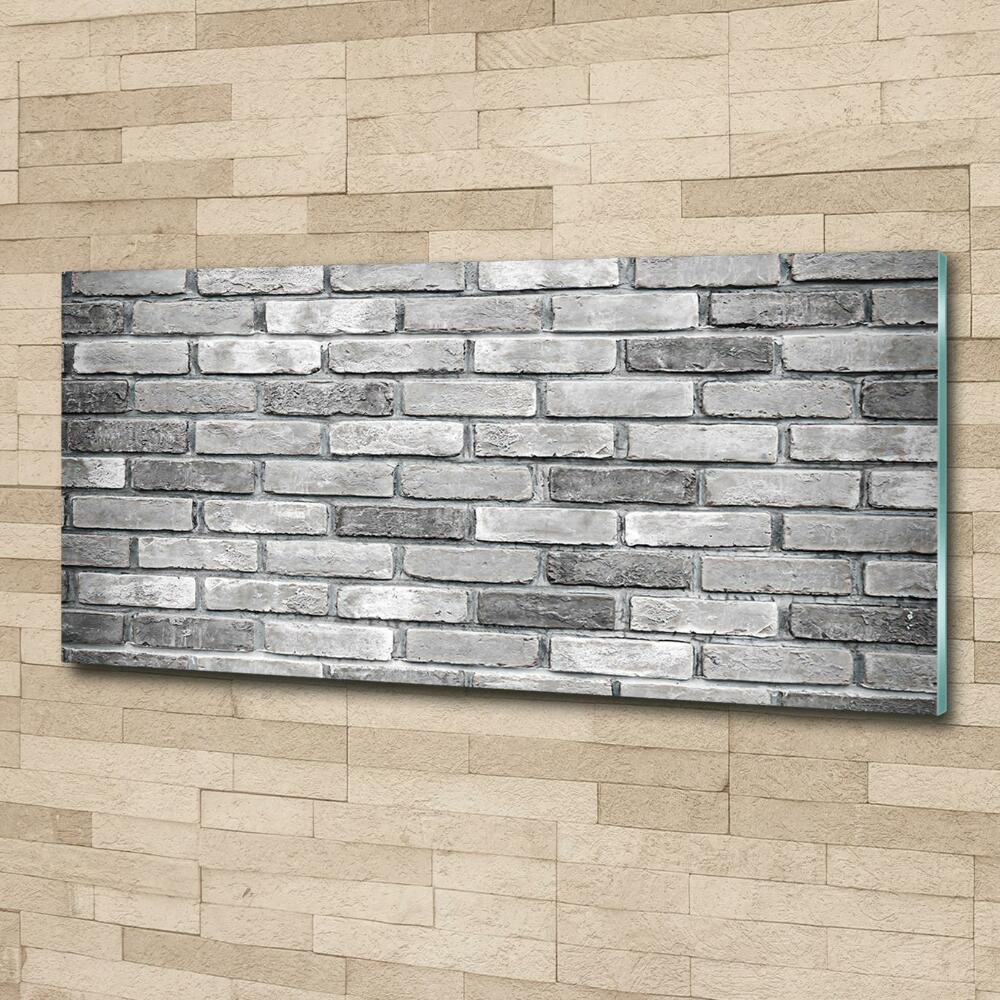 Glass wall art Brick wall