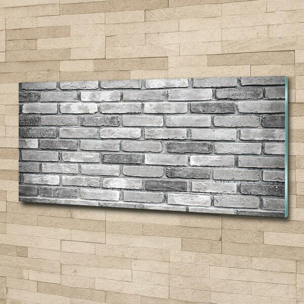 Glass wall art Brick wall