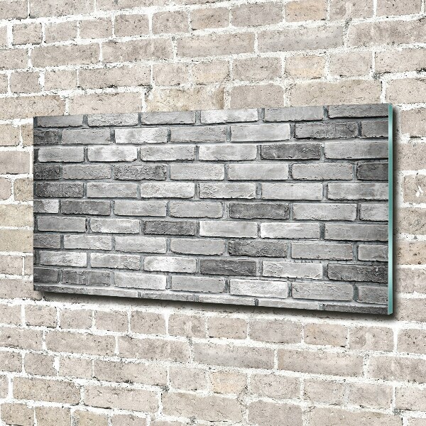 Glass wall art Brick wall