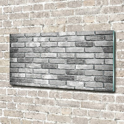 Glass wall art Brick wall