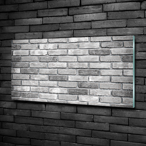 Glass wall art Brick wall