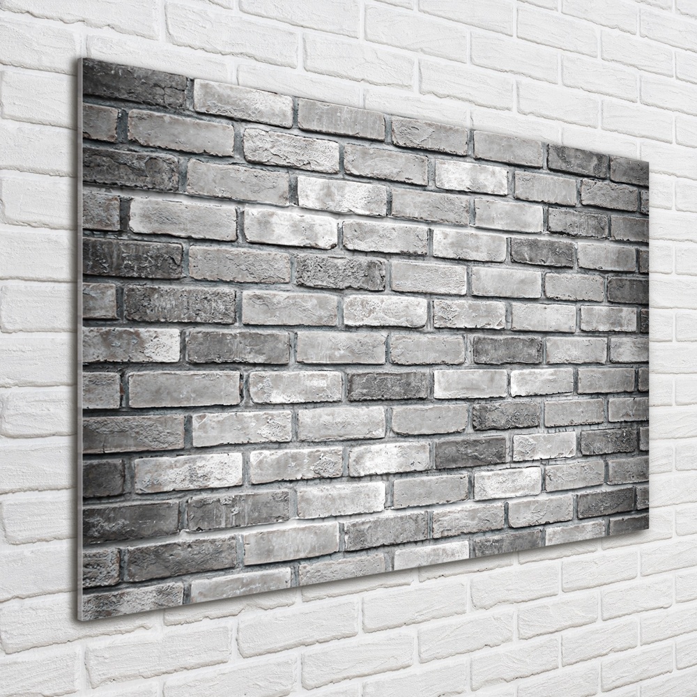 Glass wall art Brick wall