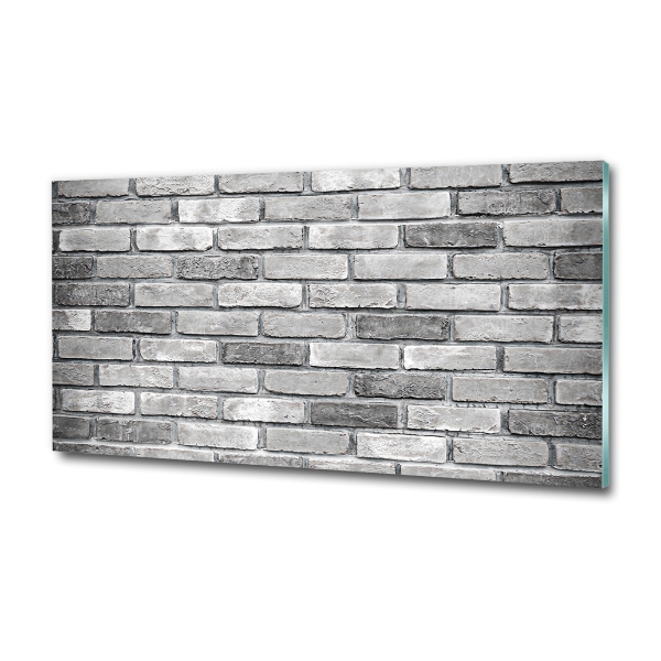 Glass wall art Brick wall