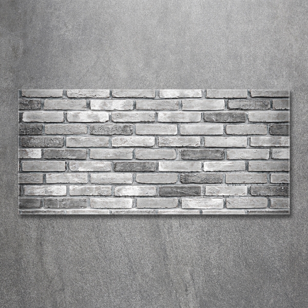 Glass wall art Brick wall