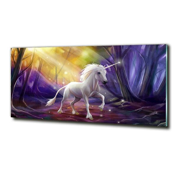 Glass wall art Unicorn